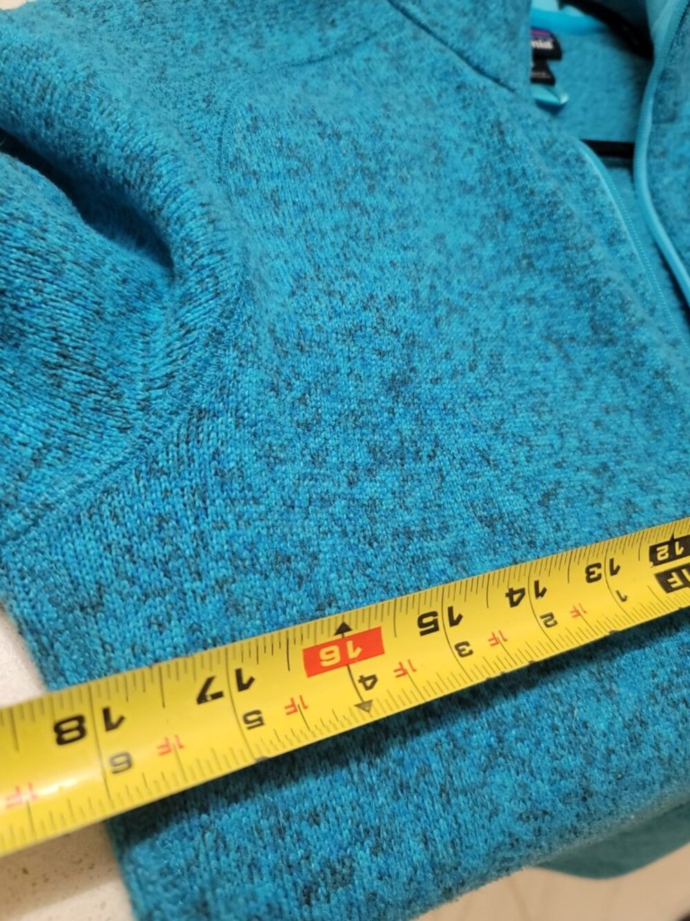 Patagonia Better Sweater Womens Small Teal Blue Full Zip Fleece Jacket - Picture 7 of 7
